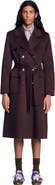 SANDRO Double-faced check coat
