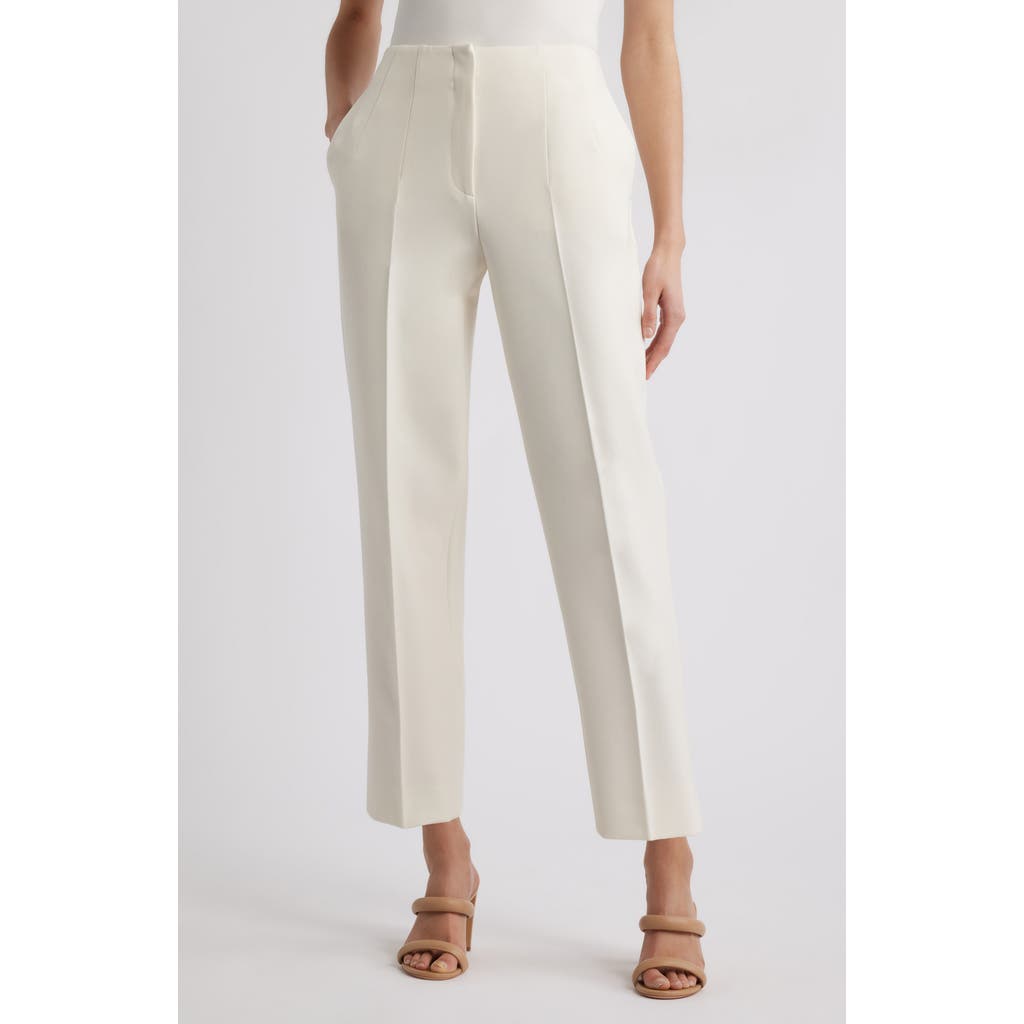 Hugo Boss Boss Tetisa Slim Fit Pants In Soft Cream