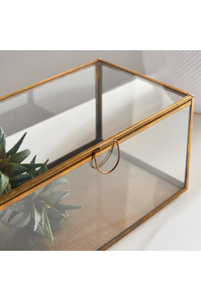 Arwen Rectangular Display Box, Alternate, color, Gold