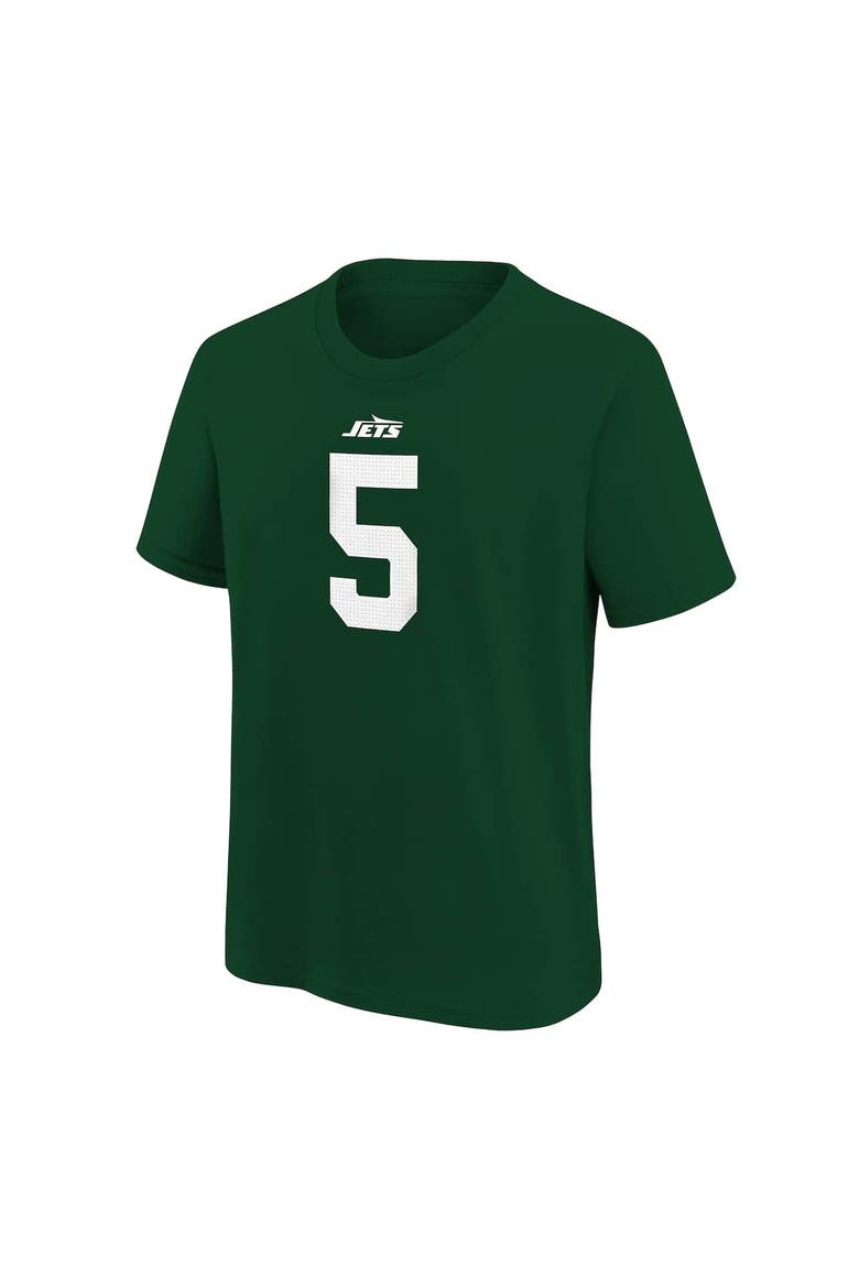Youth Nike Garrett Wilson Green New York Jets Player Name & Number T-Shirt, Alternate, color, Green