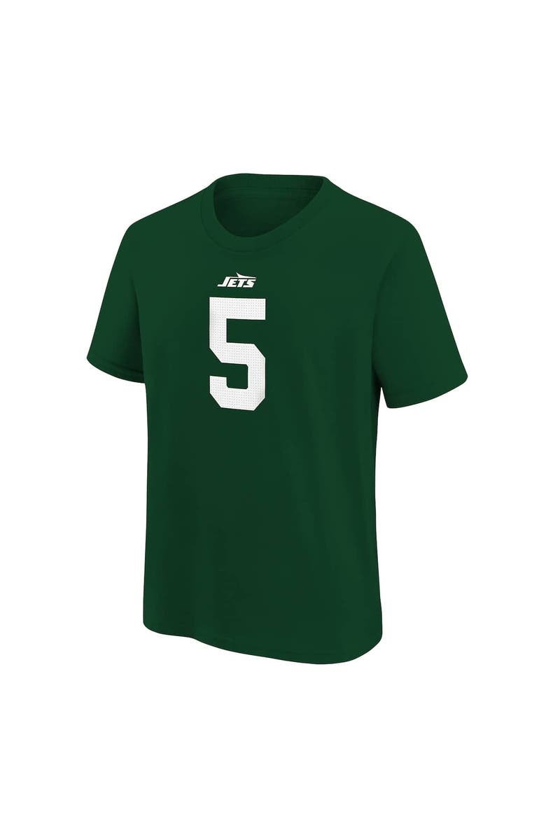 Nike Youth Nike Garrett Wilson Green New York Jets Player Name & Number T-Shirt, Alternate, color, Green
