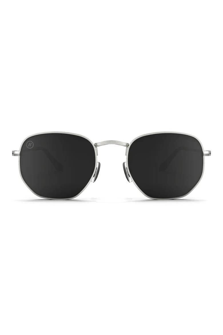 Hexagram 50mm Polarized Aviator Sunglasses, Main, color, ALANA SPRINGSTEEN