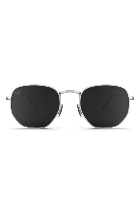 Hexagram 50mm Polarized Aviator Sunglasses