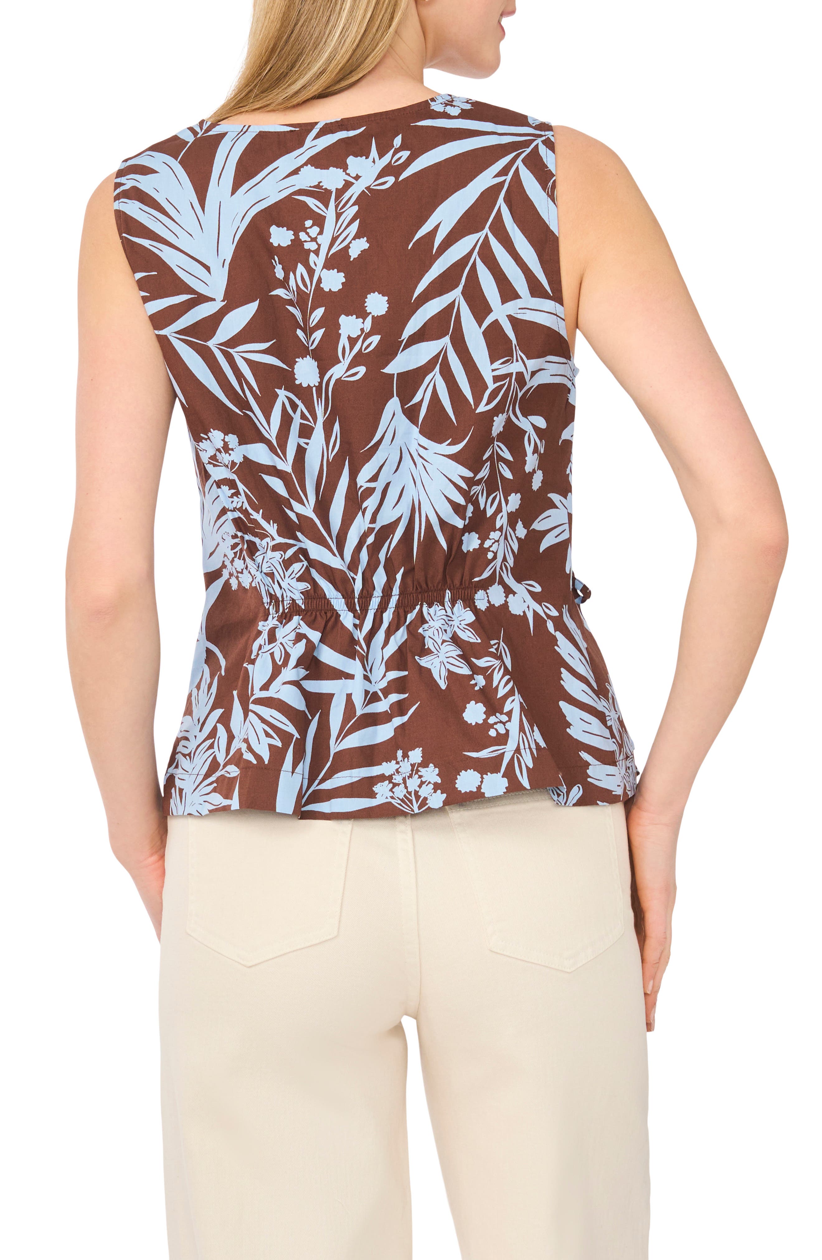 Gathered Flutter Sleeve Top - image 2