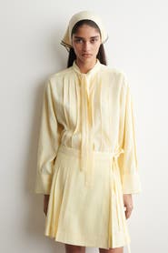 COS Pleated Bow-detail Blouse