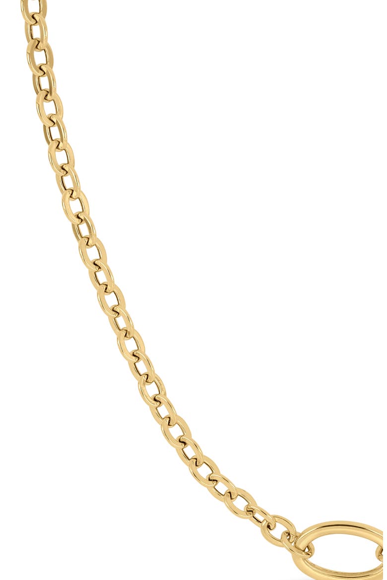 14K Gold Oval Pendant Necklace, Alternate, color, 14K YELLOW GOLD