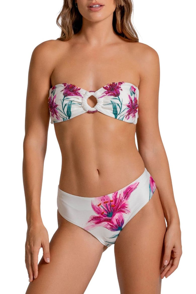 Bandeau Bikini Top, Alternate, color, MULTI