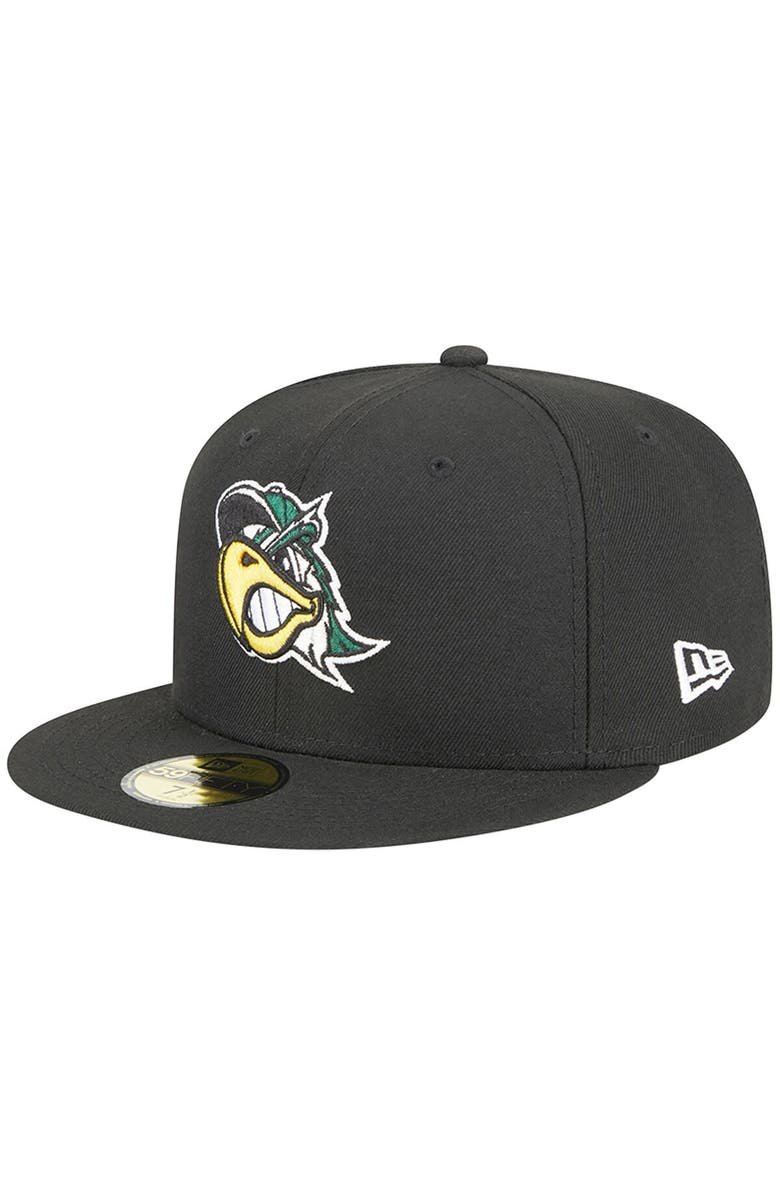 New Era Men's New Era Black South Bend Cubs Theme Nights South Bend Silver Hawks 59FIFTY Fitted Hat, Main, color,