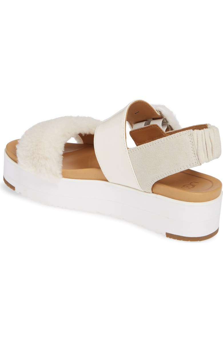 UGG<sup>®</sup> Le Fluff Flatform Sandal, Alternate, color,