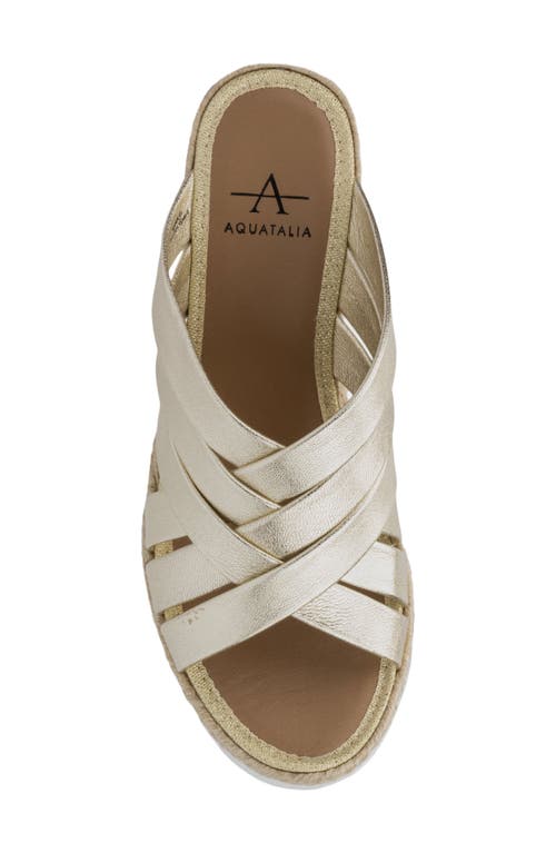 Aquatalia Aura Wedge Sandal In Silver