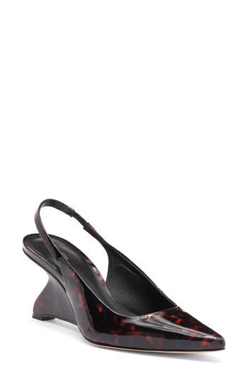 Reformation Westlyn Wedge Pump In Red