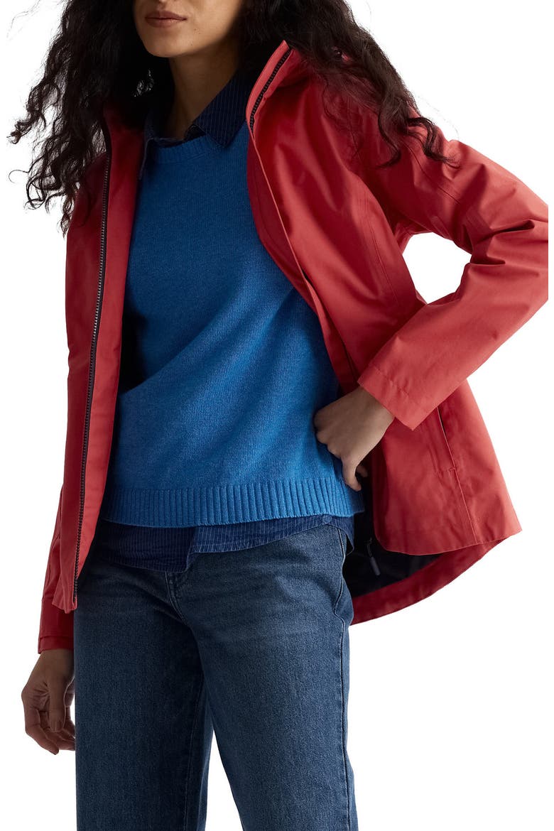Waterway Hooded Waterproof Jacket, Alternate, color, CINDER