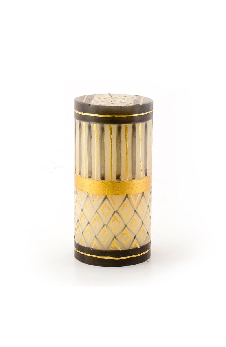 Thumbprint Artifacts Celebration Painted Pillar Candle, Main, color, Celebration - 3X6"