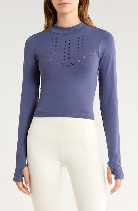 Porsha Seamless Long Sleeve Activewear Top