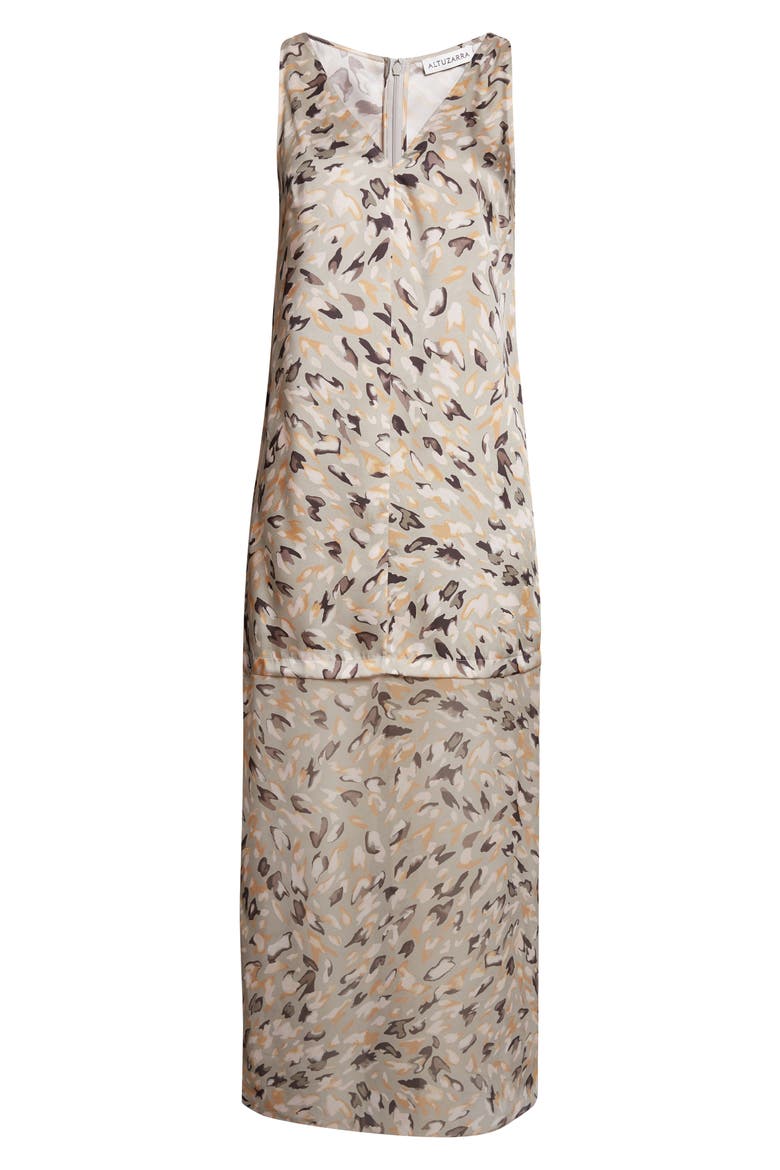 Katrin Abstract Animal Print Maxi Dress, Alternate, color, DESERT SAGE ANIMAL