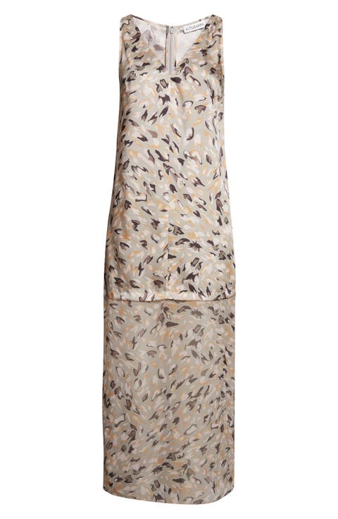 Katrin Abstract Animal Print Maxi Dress