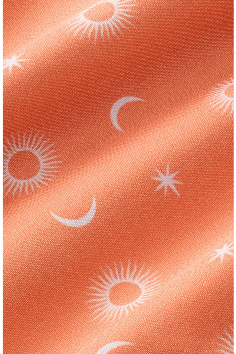 Kids' The Anchor Tropical Print Water Repellent Swim Trunks, Alternate, color, ORANGE SUN & STARS