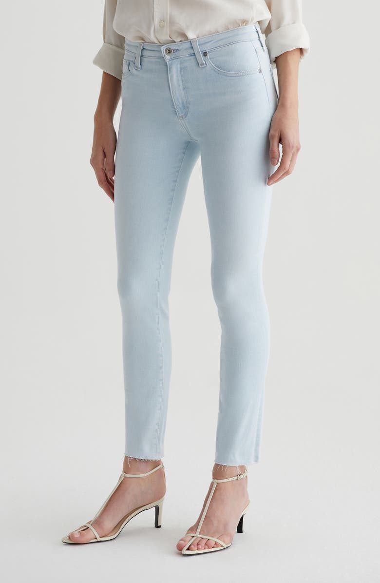 AG Prima Low Rise Ankle Cigarette Jeans, Alternate, color, Heat Wave