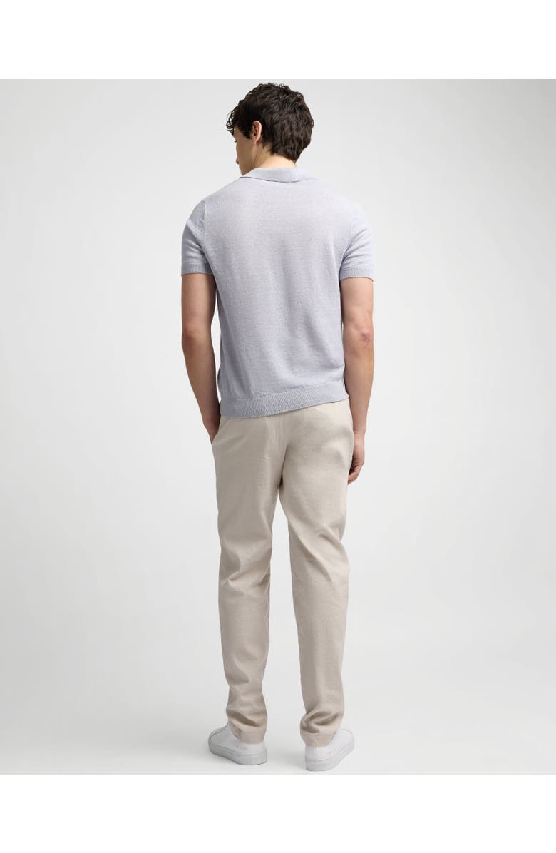 Onia Stretch Linen Trouser, Alternate, color, Stone