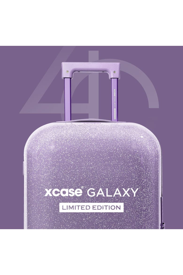 xCase Galaxy 21" Carry-On Luggage - Limited Edition, Alternate, color, Cosmic Amethyst