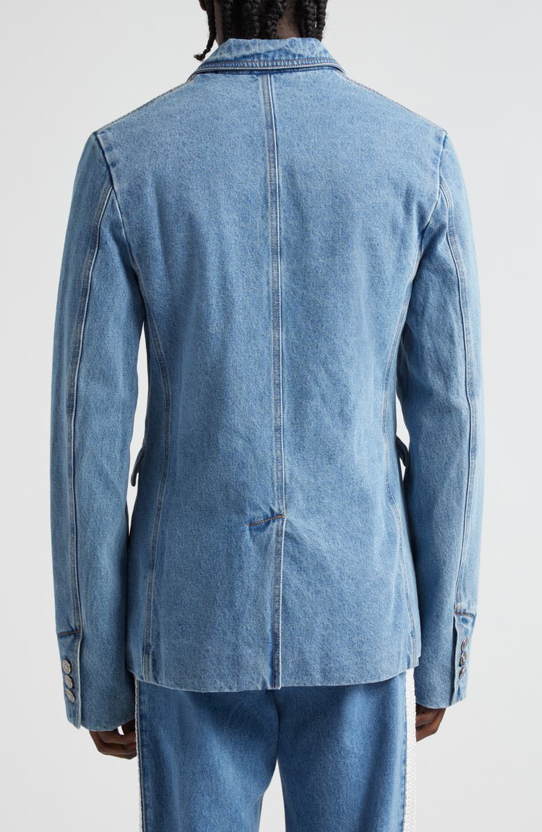 Wales Bonner Eternity Denim Blazer, Alternate, color, 