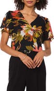 Vince Camuto Floral Tulip Sleeve Top