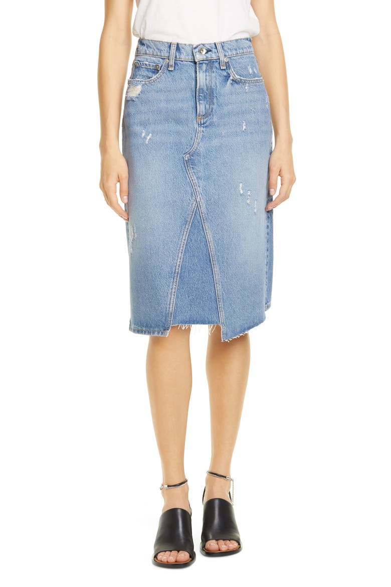 Denim Skirt, Main, color, ARENA