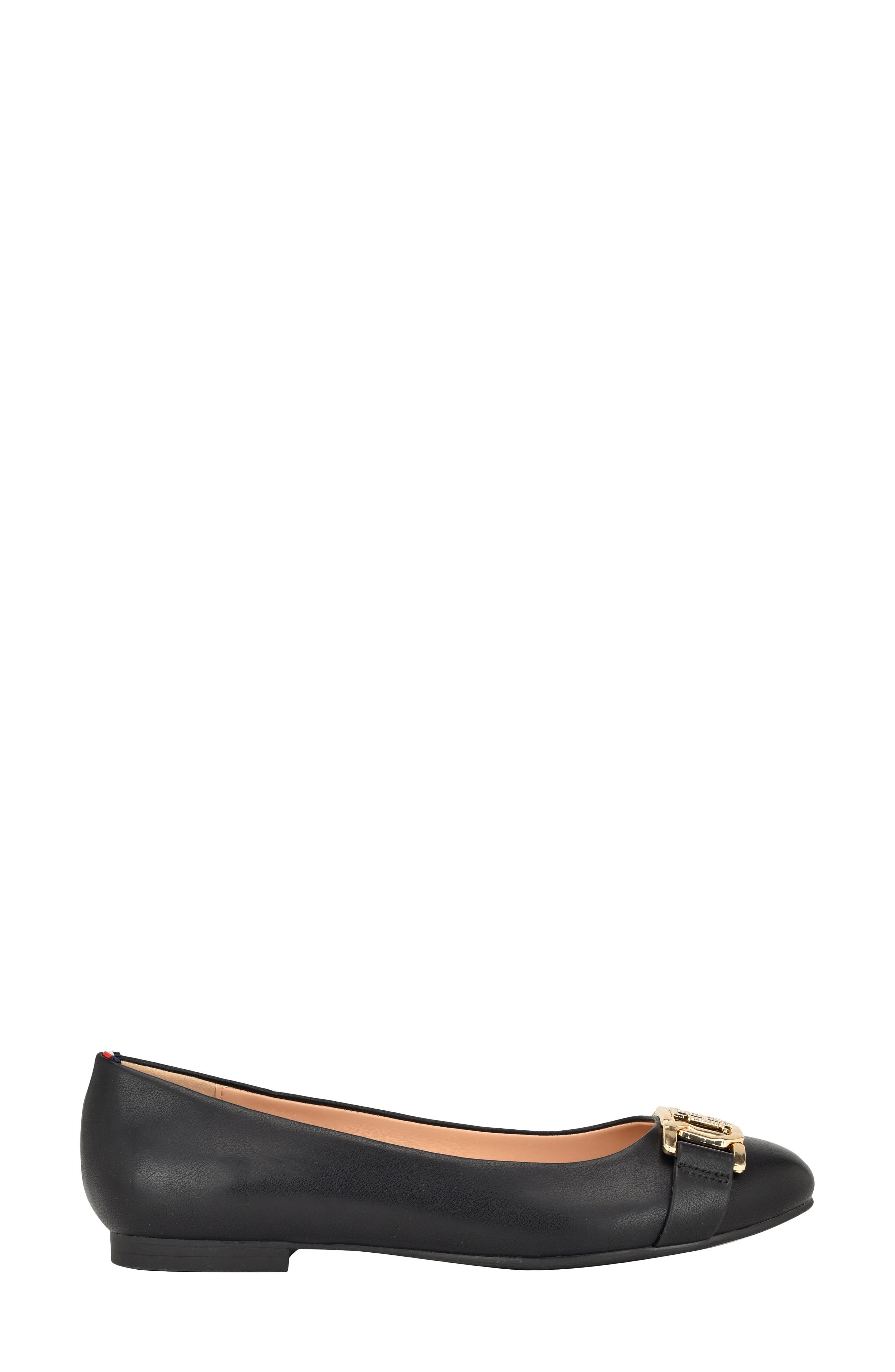 Tommy Hilfiger Gallyne Flat, Alternate, color, Black