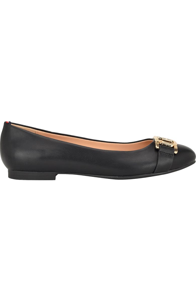Tommy Hilfiger Gallyne Flat, Alternate, color, Black