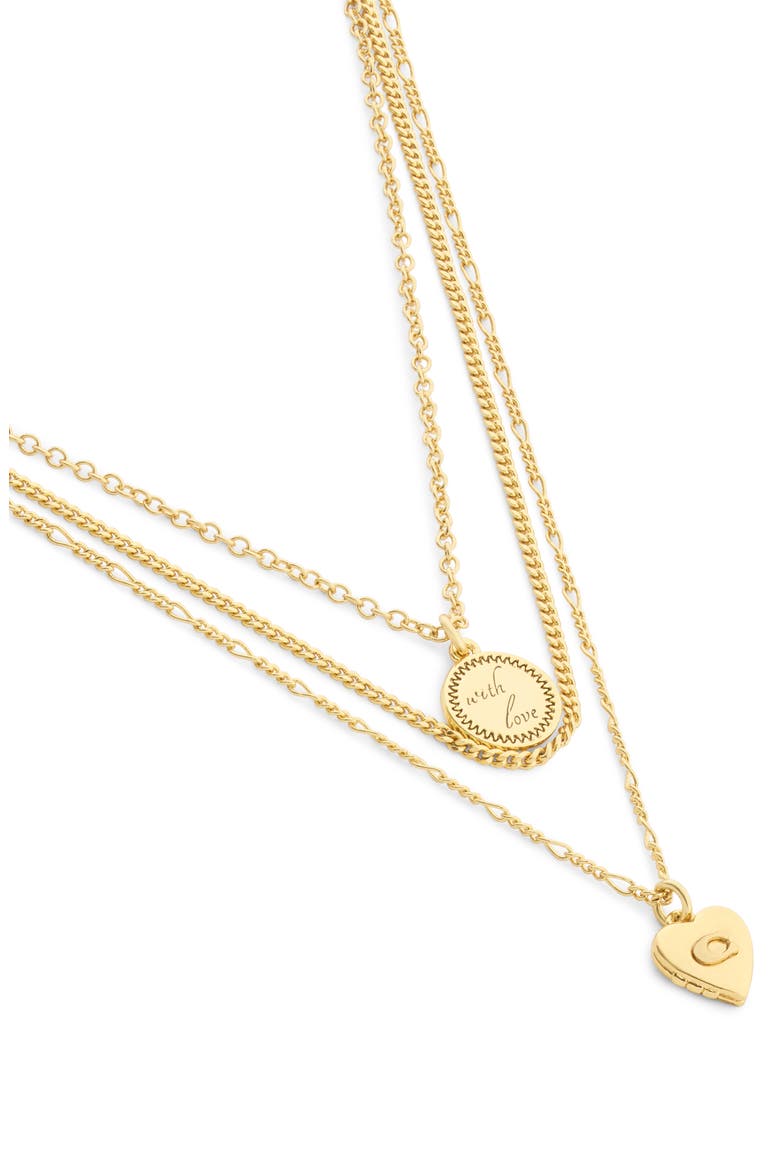 Heritage Charms Spinning Coin Pendant Necklace, Alternate, color, GOLD