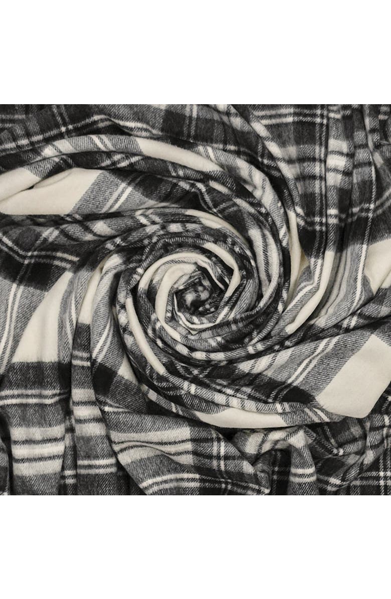 Prince of Scots Highland Tartan Tweed Merino Wool Throw, Alternate, color, Dress Grey Stewart