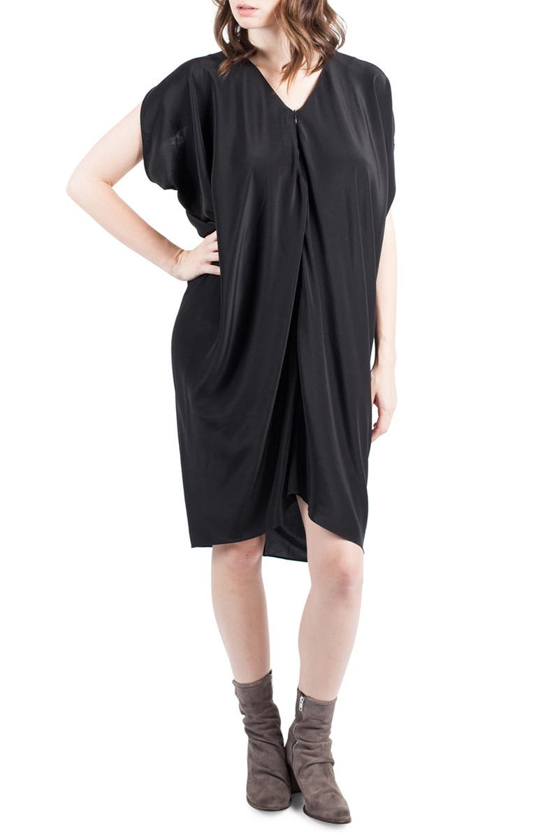 Kinwolfe Silk Maternity/Nursing Dress, Main, color, 