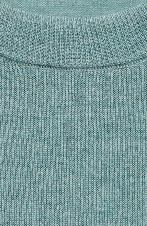 Shop Mango Scoop Neck Sweater Tank In Mint Green