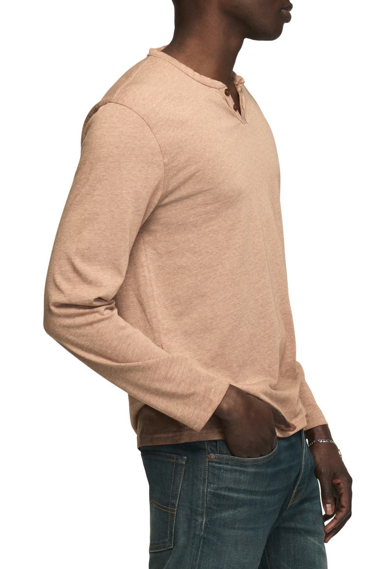 Venice Burnout Henley, Alternate, color, COWHIDE