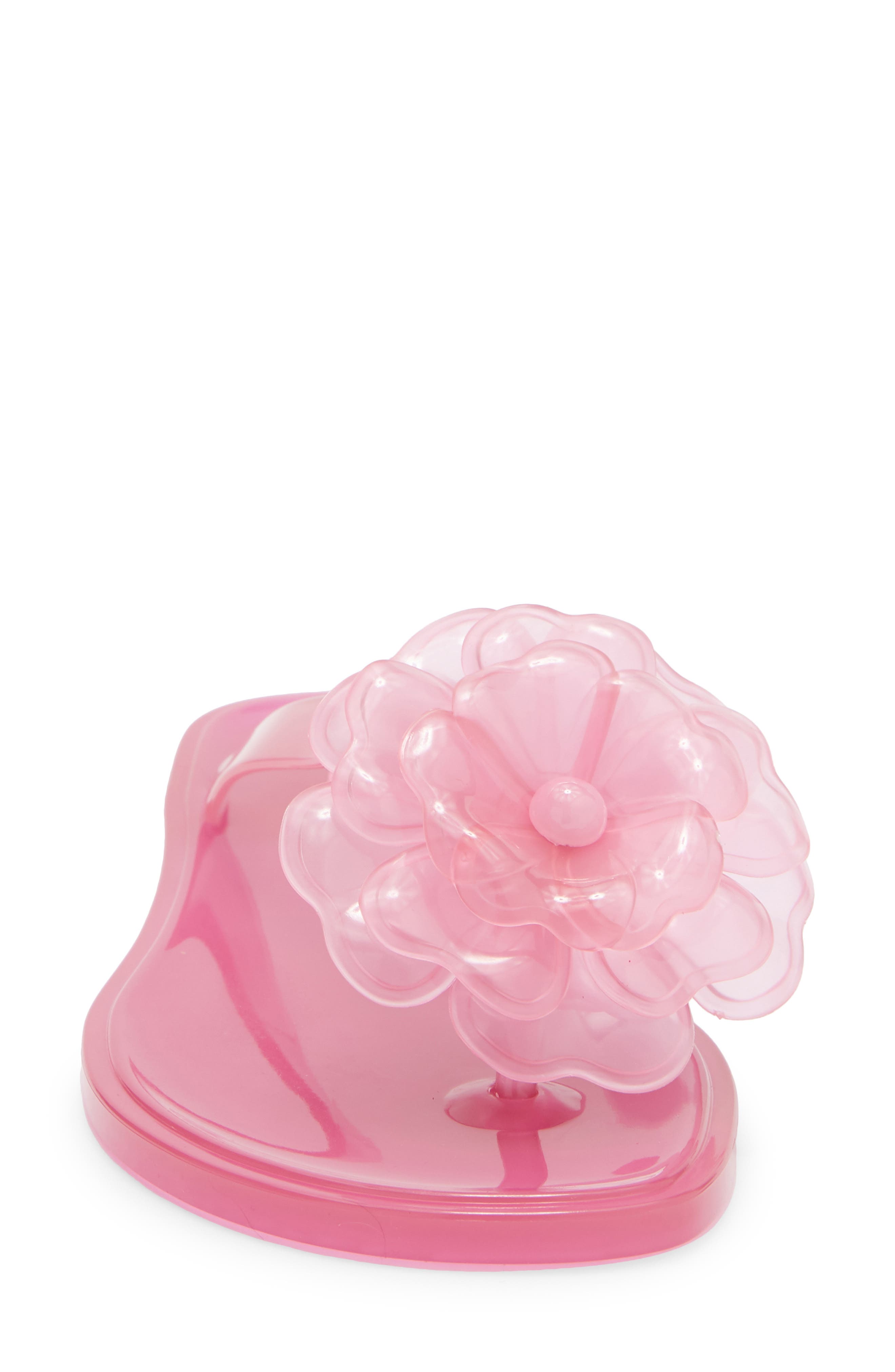 Jelly Flower Flip Flop, Alternate, color, PINK