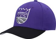 Mitchell & Ness Men's Mitchell & Ness Purple/Black Sacramento Kings MVP Team Two-Tone 2.0 Stretch-Snapback Hat