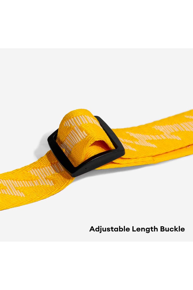 Dual-Sided Reflective Bungee Dog Car Seat Belt, Alternate, color, Yellow