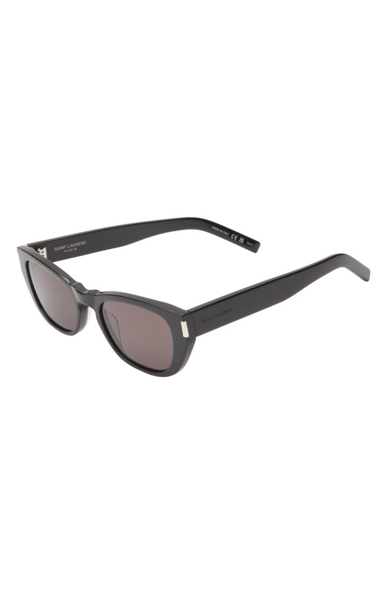 Saint Laurent 51mm Rounded Sunglasses, Alternate, color, 