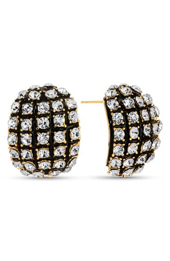 Eye Candy Los Angeles Miranda Cubic Zirconia Stud Earrings In Silver