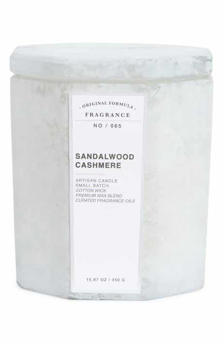 PORTOFINO CANDLES Sandalwood Cashmere Sandblasted Hexagonal Jar Candle