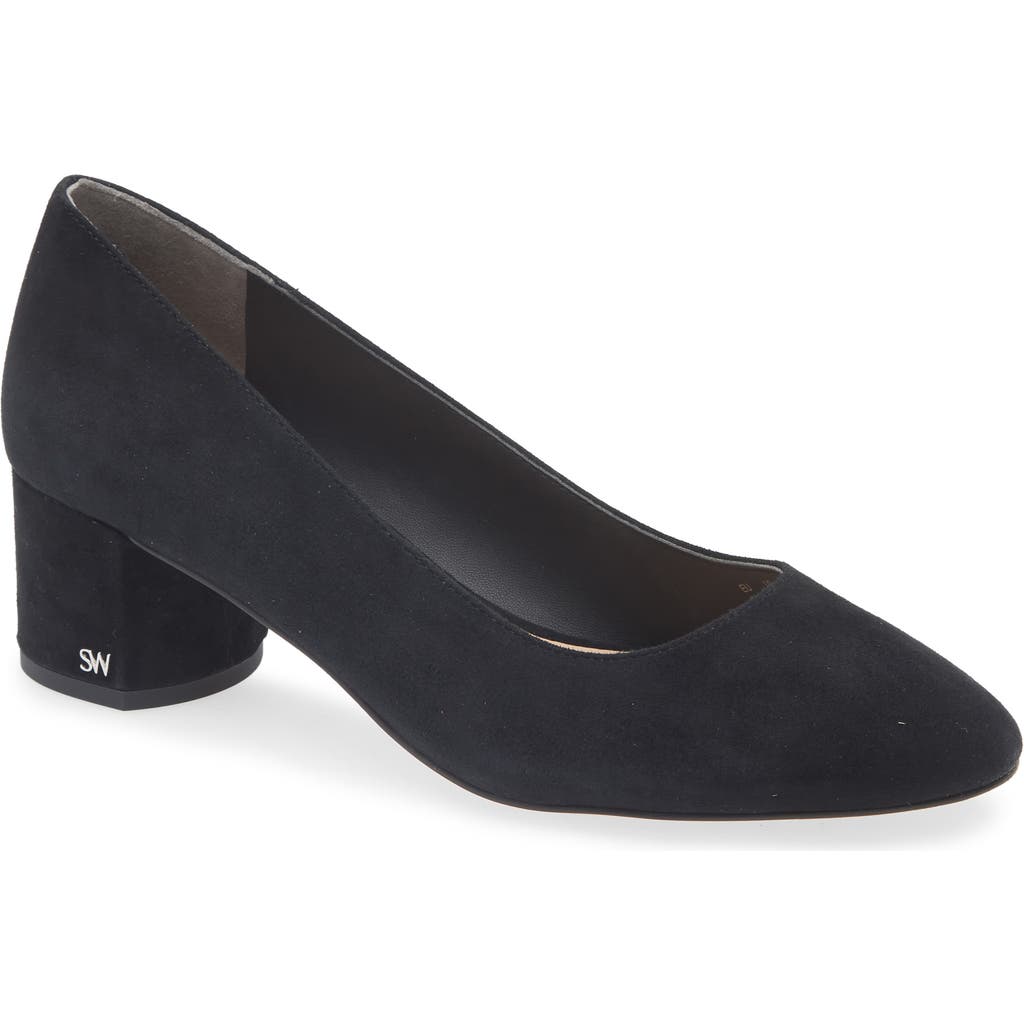 Stuart Weitzman Bridget Block Pump In Black