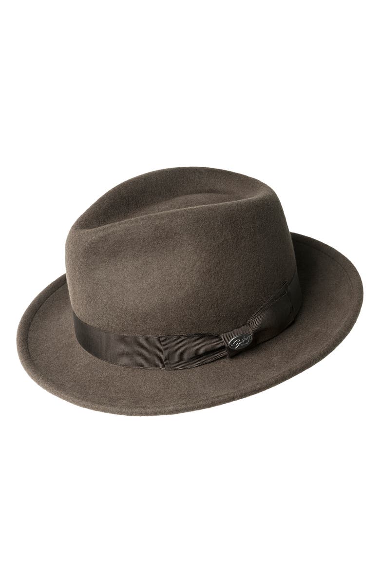 Bailey Maglor Wool Felt Fedora, Main, color, Chocolate