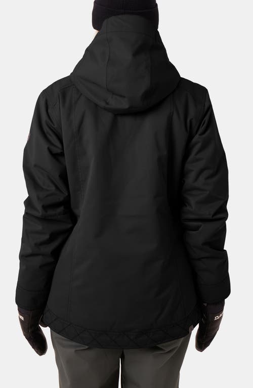 Roxy Billie Water Resistant Hooded Insulated Jacket In Black
