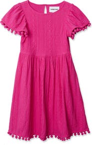 Lands' End Girls Lace Short Sleeve Dress