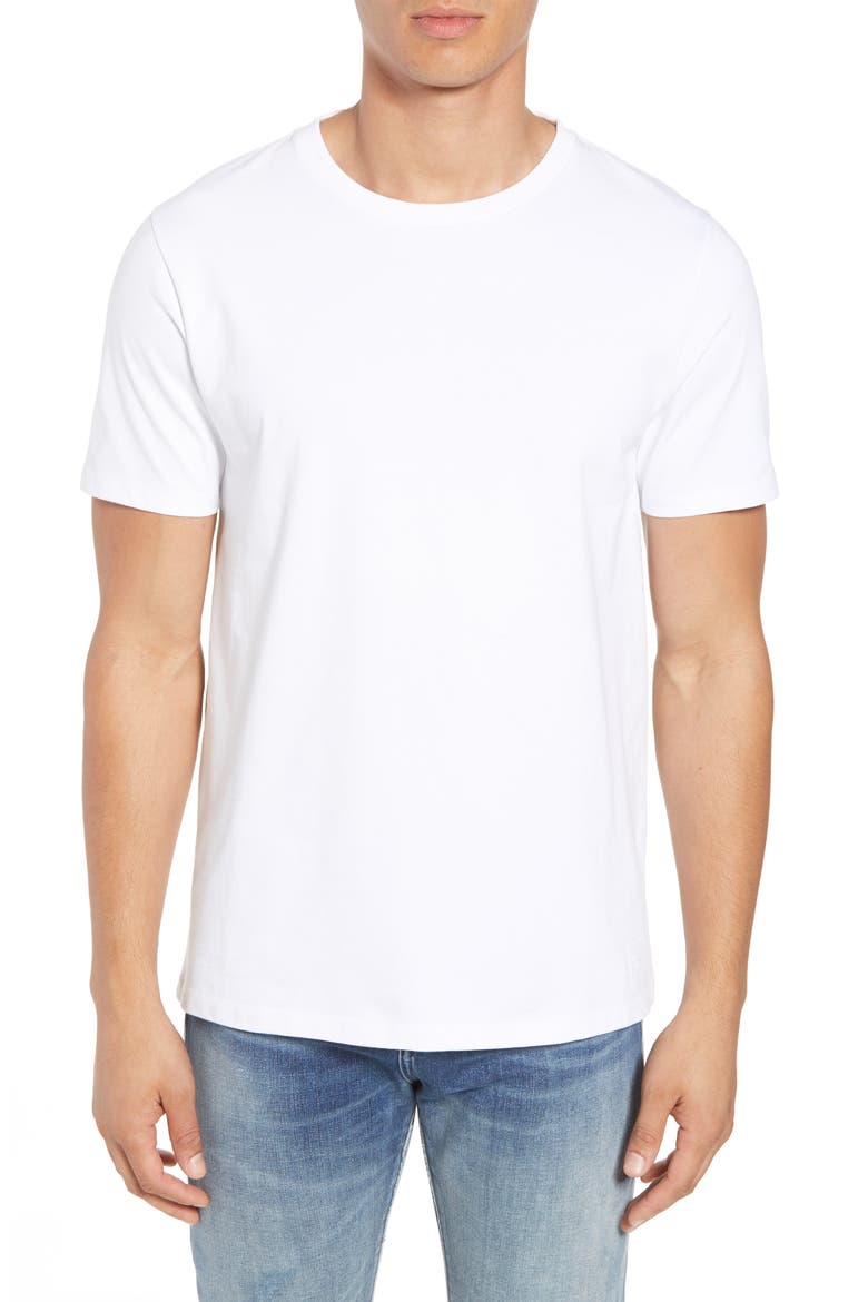 Heavyweight Classic Fit Cotton T-Shirt, Main, color, BLANC