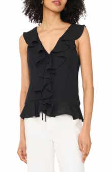 1.STATE V-Neck Ruffle Top