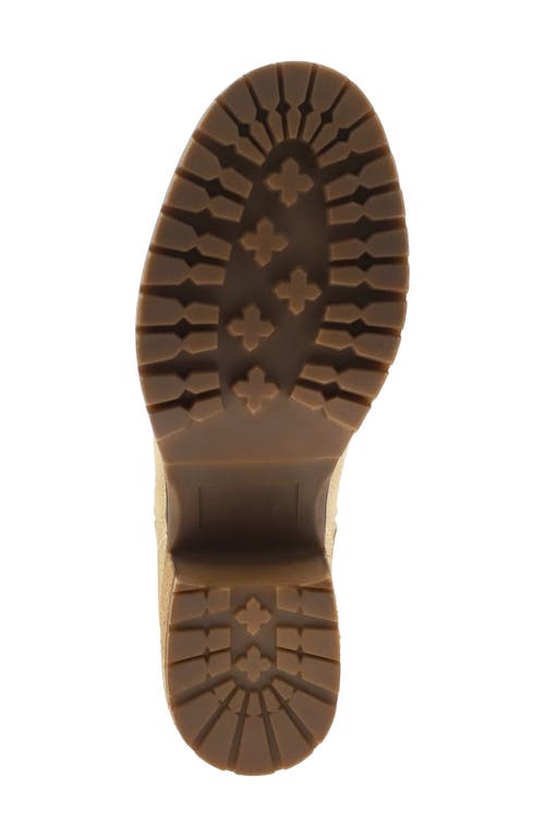 Mia Jody Ribbed Lug Sole Chelsea Boot In Brown