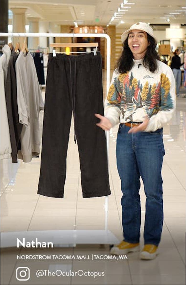 Relaxed Cotton Corduroy Trousers, sales video thumbnail