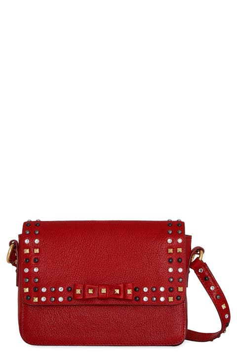 Bowie Stud Leather Crossbody Bag