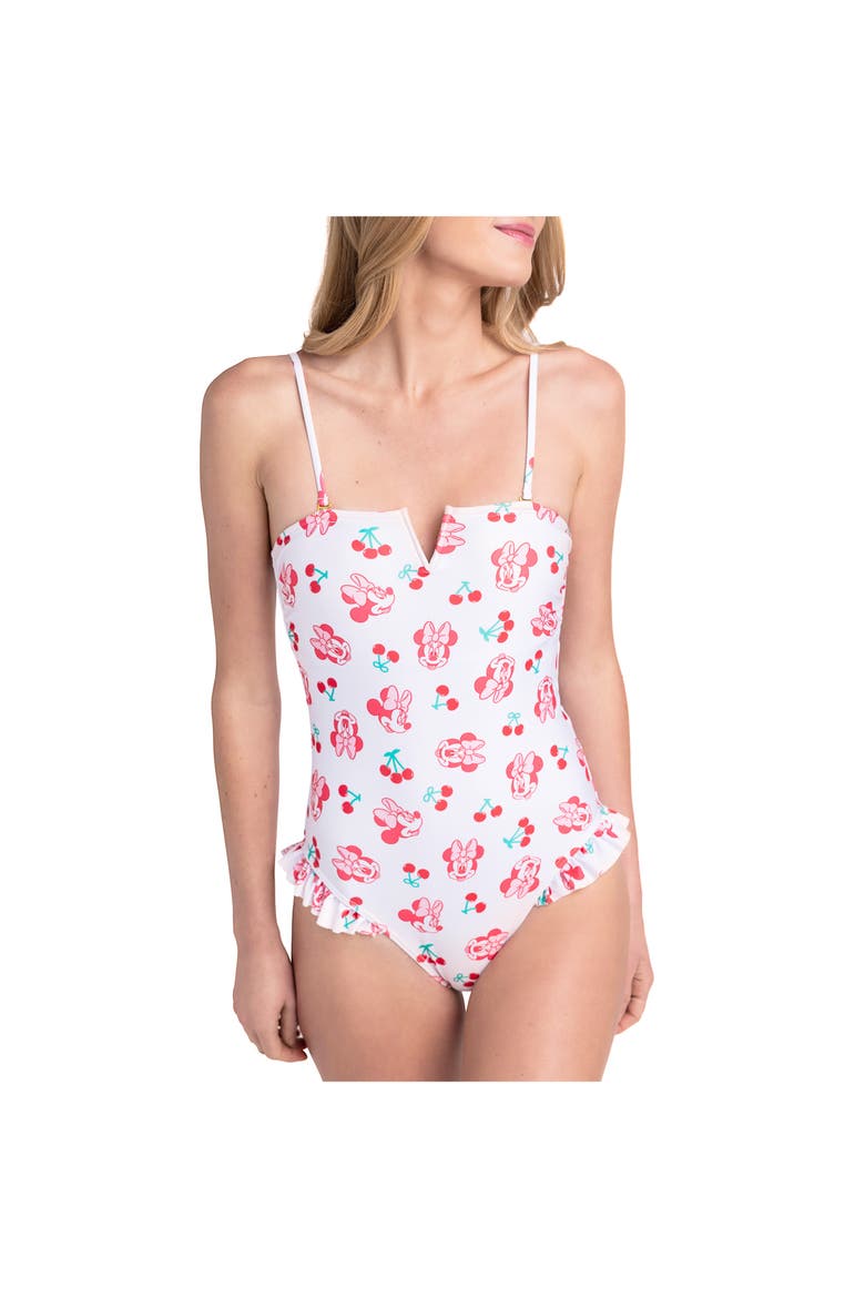 Minnie Mouse Sleeveless One Piece Swimwear, Alternate, color, Minnie Mouse Cherry